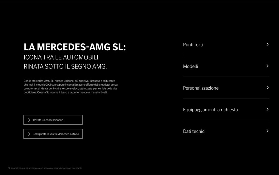 Volantino Mercedes a Roma | Il Nuovo Modello AMG SL. | 2/11/2022 - 1/11/2023