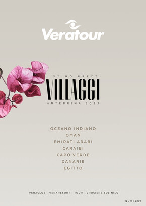 Offerte di Viaggi a Verona | Listino prezzi in Veratour | 23/11/2022 - 31/12/2023
