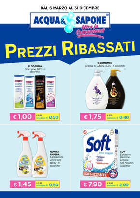 Volantino Acqua & Sapone | Prezzi Ribassati | 8/3/2023 - 31/12/2023