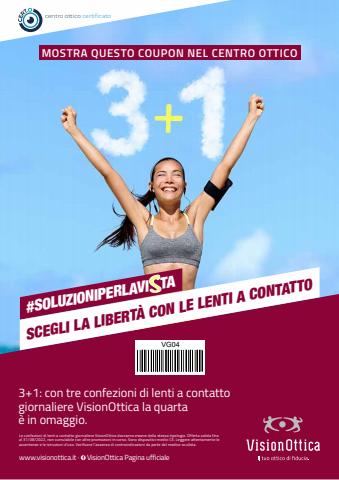Offerte di Salute e Ottica a Aversa | 3+1 Lenti a contatto in Vision Ottica | 1/6/2022 - 31/8/2022