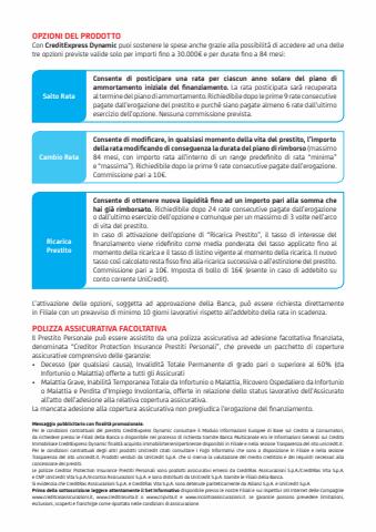Volantino UniCredit | Offerta CreditExpress Dynamic | 22/5/2022 - 22/8/2022