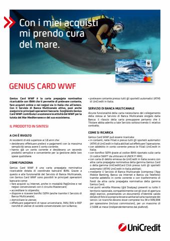 Volantino UniCredit | Offerta Genius Card WWF | 1/3/2023 - 2/4/2023