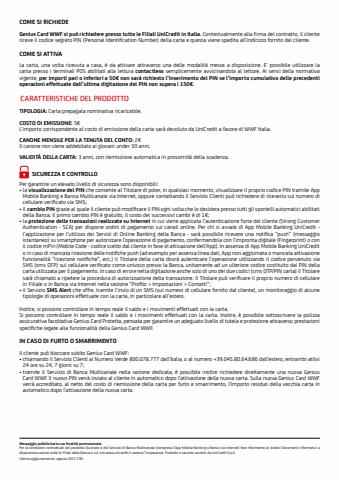 Volantino UniCredit | Offerta Genius Card WWF | 1/3/2023 - 2/4/2023