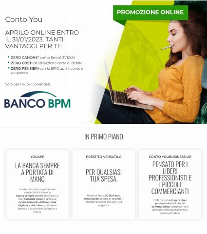 Offerte di Banche e Assicurazioni a Firenze | Tanti vantaggi per te in Banco BPM | 10/11/2022 - 31/1/2023