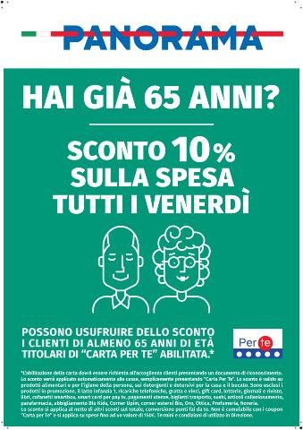 Volantino Panorama a Roma | Sconto 10% over 65 Tutti i venerdì | 13/6/2022 - 1/1/2023