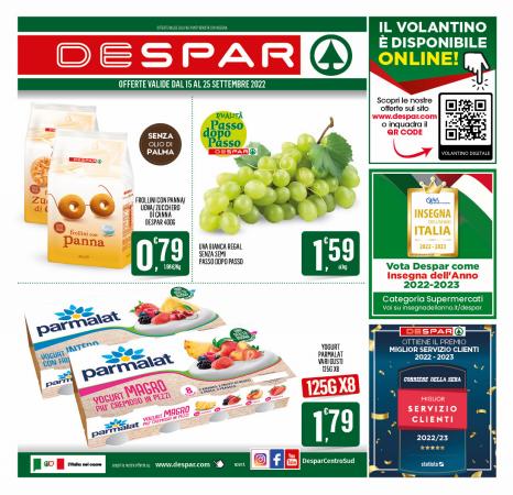 Offerte di Iper Supermercati a Benevento | offerte Despar in Despar | 14/9/2022 - 25/9/2022