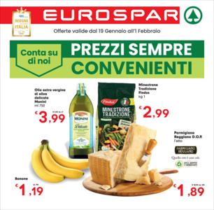 Volantino Eurospar a Milano | Prezzi sempre convenienti | 19/1/2023 - 1/2/2023