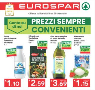 Volantino Eurospar a Torino | Prezzi sempre convenienti | 19/1/2023 - 29/1/2023