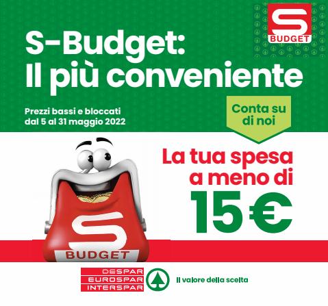 Catalogo Interspar a Modena | S-Budget: Il più conveniente | 5/5/2022 - 31/5/2022