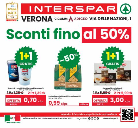 Volantino Interspar a Verona | Sconti fino al 50% | 22/9/2022 - 5/10/2022