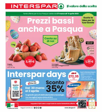 Volantino Interspar | Prezzi bassi anche a Pasqua | 27/3/2023 - 8/4/2023