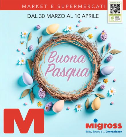 Volantino Migross a Bergamo | Buona Pasqua | 30/3/2023 - 10/4/2023