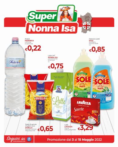 Catalogo Supermercati Nonna Isa a Maracalagonis | Volantino Supermercati Nonna Isa | 2/5/2022 - 15/5/2022