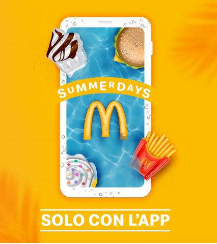 Offerte di Ristoranti a Roma | Offerte Summerdays in McDonald's | 13/6/2022 - 30/6/2022