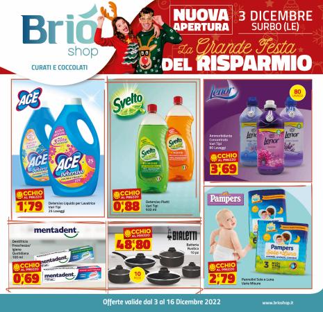 Volantino Supermercati Briò | La grqande festa del risparmio! | 3/12/2022 - 16/12/2022