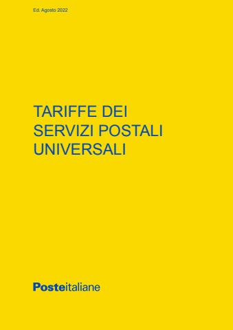 Volantino Poste Italiane | Tariffe del Servici Postali | 28/11/2022 - 31/12/2022