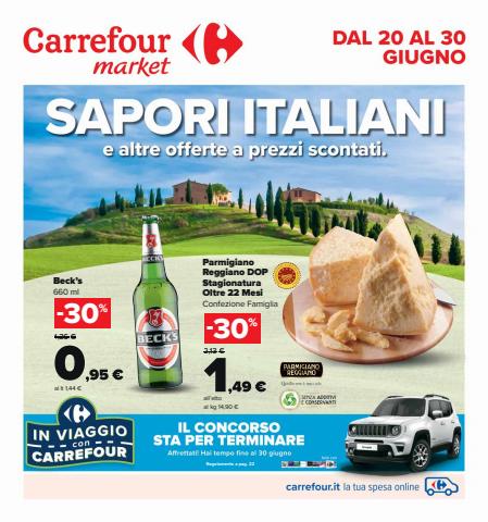 Volantino Carrefour Market a Jesi | Sapori Italiani | 20/6/2022 - 30/6/2022