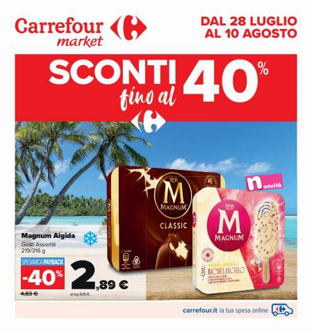 Offerte di Iper Supermercati a Anzio | Sconti fino al 40% in Carrefour Market | 28/7/2022 - 10/8/2022