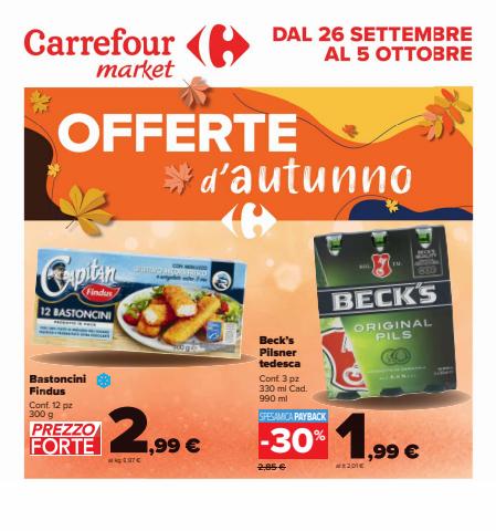 Volantino Carrefour Market a Pescara | Offerte d'autunno | 26/9/2022 - 5/10/2022