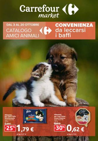 Volantino Carrefour Market a Carmagnola | Catalogo Amici Animali | 3/10/2022 - 20/10/2022