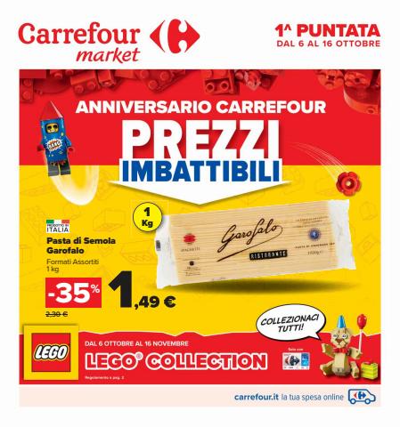 Volantino Carrefour Market a Vigevano | Anniversario Carrefour | 6/10/2022 - 16/10/2022