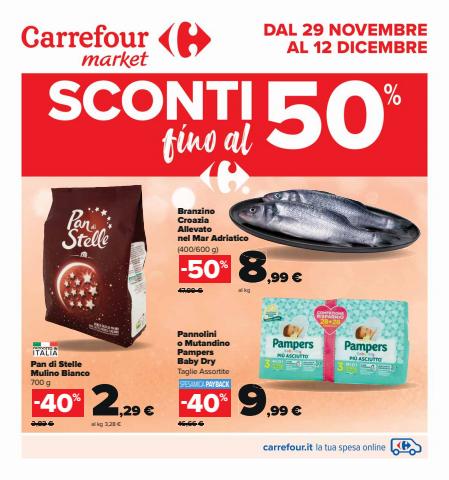 Offerte di Iper Supermercati a Roma | Sconti fino al 50% in Carrefour Market | 29/11/2022 - 12/12/2022