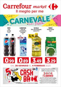Volantino Carrefour Market | Carnevale in festa | 26/1/2023 - 4/2/2023