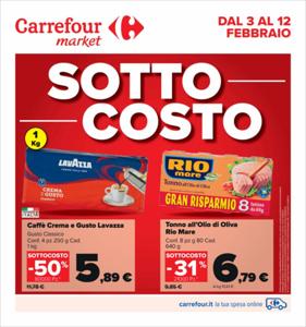 Volantino Carrefour Market a L'Aquila | Sottocosto | 3/2/2023 - 12/2/2023
