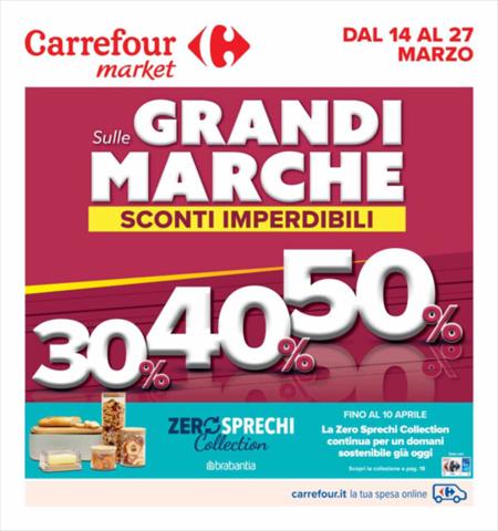 Volantino Carrefour Market a Genova | Grandi marche sconti imperdibili | 14/3/2023 - 27/3/2023