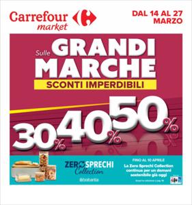 Volantino Carrefour Market | Grandi marche sconti imperdibili | 14/3/2023 - 27/3/2023