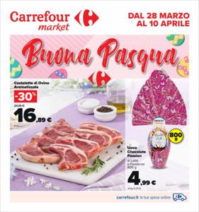 Volantino Carrefour Market a Aosta | Buona Pasqua | 28/3/2023 - 10/4/2023