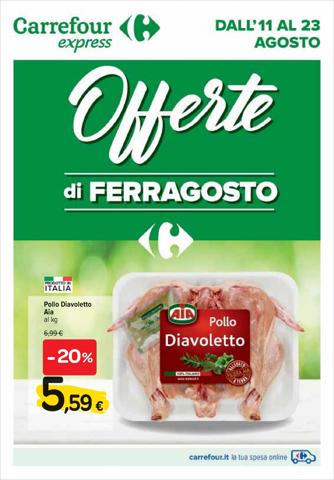 Volantino Carrefour Express a Roma | Offerte di Ferragosto | 11/8/2022 - 23/8/2022