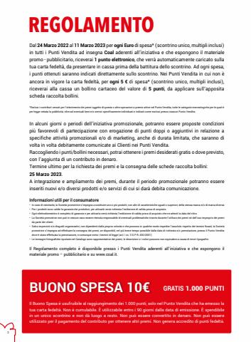 Volantino Coal Il Market Plus | Catalogo Premi 2022 | 24/3/2022 - 11/3/2023