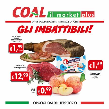 Volantino Coal Il Market Plus a Gubbio | Volantino Settimanale | 22/9/2022 - 5/10/2022