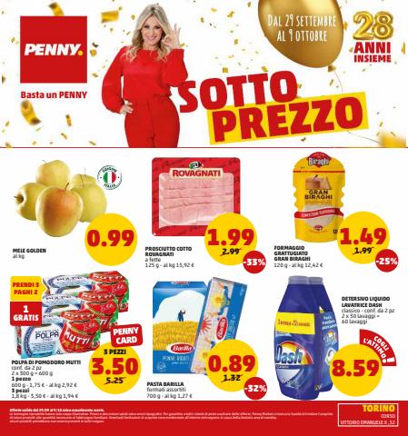 Offerte di Discount a Torino | Sottoprezzo in PENNY | 29/9/2022 - 9/10/2022