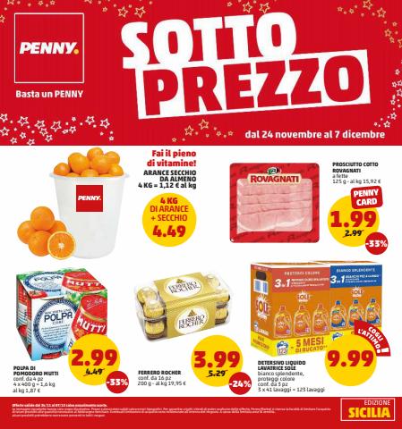Offerte di Discount a Palermo | Sottoprezzo in PENNY | 24/11/2022 - 6/12/2022
