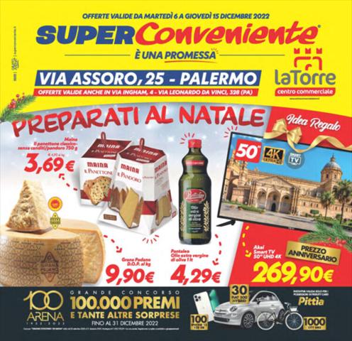 Volantino Iper Super Conveniente a Palermo | Preparati al natale | 6/12/2022 - 15/12/2022