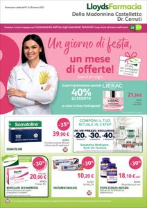 Offerte di Salute e Ottica a Genova | Un giorno di festa, un mese di offerte! in Lloyds Farmacia | 1/3/2023 - 28/3/2023
