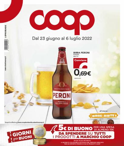 Volantino Coop a Milano | 5€ di buono | 23/6/2022 - 6/7/2022
