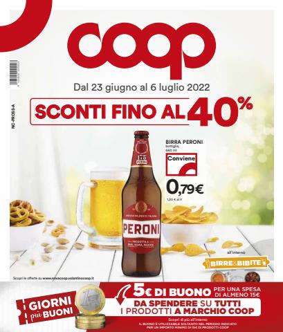 Volantino Coop | Sconti fino al 40% | 23/6/2022 - 6/7/2022