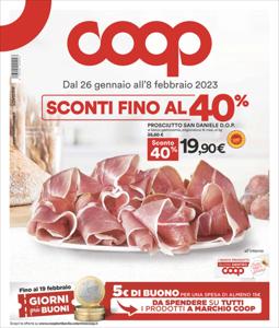 Volantino Coop a Saronno | Sconti fino al 40% | 26/1/2023 - 8/2/2023