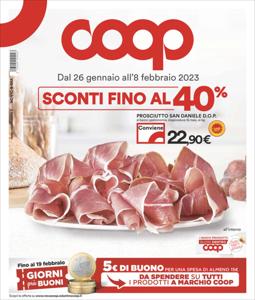 Volantino Coop | Sconti fino al 40% | 26/1/2023 - 8/2/2023