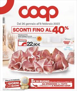 Volantino Coop a Pinerolo | Sconti fino al 40% | 26/1/2023 - 8/2/2023