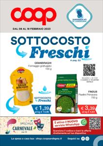 Volantino Coop a Sassari | Sottocosto freschi | 8/2/2023 - 18/2/2023