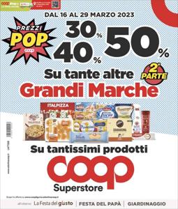 Volantino Coop a Genova | 30% 40% 50% di sconto sulle Grandi Marche | 16/3/2023 - 29/3/2023