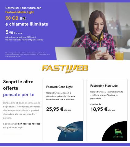 Volantino FASTWEB | Offerte Mobile e Casa | 6/9/2022 - 6/10/2022