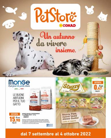 Offerte di Animali a Giugliano in Campania | Un autunno da vivere insieme in Pet Store Conad | 7/9/2022 - 4/10/2022