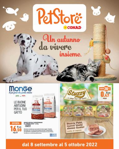 Volantino Pet Store Conad | Offerte Pet Store Conad | 8/9/2022 - 5/10/2022