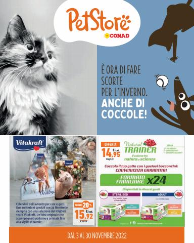 Offerte di Animali a Torino | Offerte Pet Store Conad in Pet Store Conad | 3/11/2022 - 30/11/2022