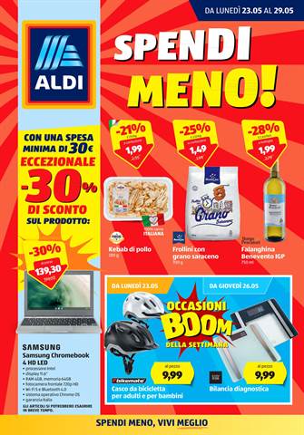 Offerte di Discount a Schio | Spendi Meno! in ALDI | 23/5/2022 - 29/5/2022